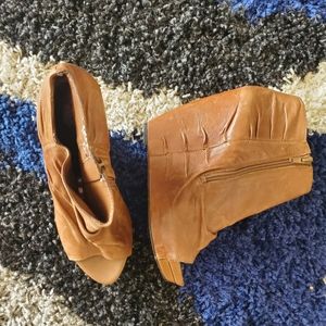 Carlos Santana Wedge Platform Booties